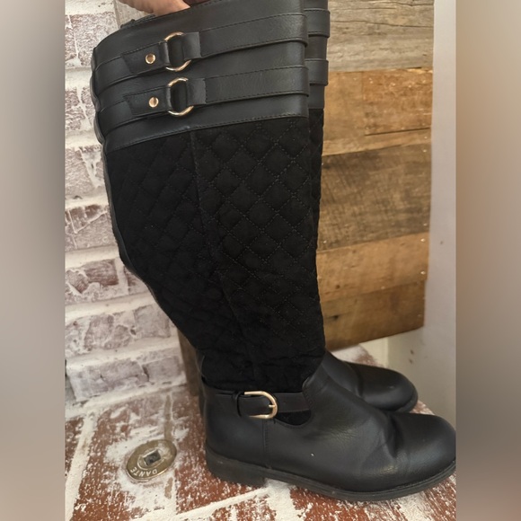 JustFab Shoes - Just Fab Black Quilted Women's Boots